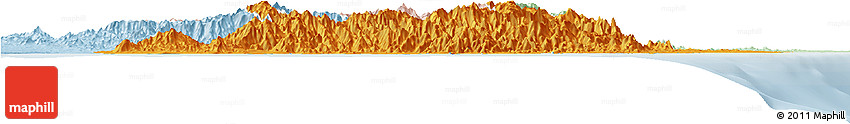 Political Horizon Map of Taolagnaro (F-Dauphin), lighten