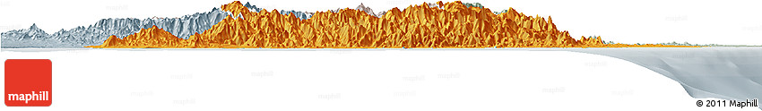 Political Horizon Map of Taolagnaro (F-Dauphin), lighten, semi-desaturated