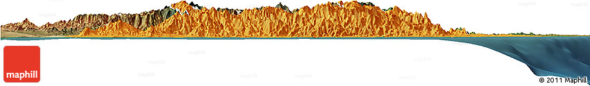 Political Horizon Map of Taolagnaro (F-Dauphin), satellite outside