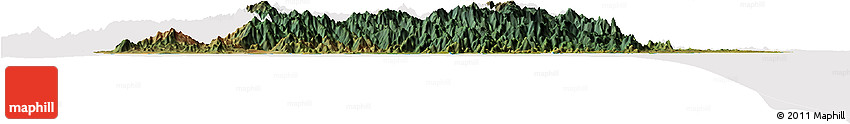 Satellite Horizon Map of Taolagnaro (F-Dauphin), cropped outside