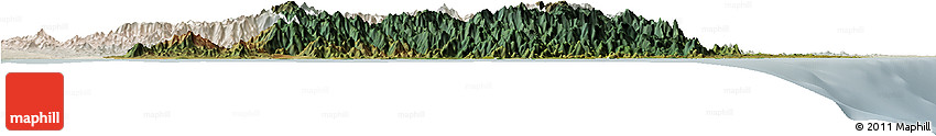 Satellite Horizon Map of Taolagnaro (F-Dauphin), lighten