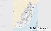 Classic Style Map of Taolagnaro (F-Dauphin), single color outside