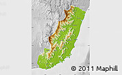 Physical Map of Taolagnaro (F-Dauphin), lighten, desaturated