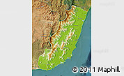 Physical Map of Taolagnaro (F-Dauphin), satellite outside