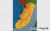 Political Map of Taolagnaro (F-Dauphin), darken
