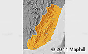 Political Map of Taolagnaro (F-Dauphin), desaturated