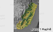 Satellite Map of Taolagnaro (F-Dauphin), desaturated