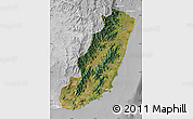 Satellite Map of Taolagnaro (F-Dauphin), lighten, desaturated