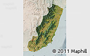 Satellite Map of Taolagnaro (F-Dauphin), lighten