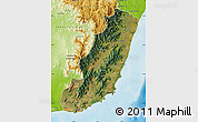 Satellite Map of Taolagnaro (F-Dauphin), physical outside
