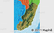 Satellite Map of Taolagnaro (F-Dauphin), political outside