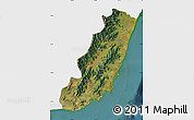 Satellite Map of Taolagnaro (F-Dauphin), single color outside