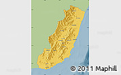 Savanna Style Map of Taolagnaro (F-Dauphin), single color outside