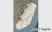 Shaded Relief Map of Taolagnaro (F-Dauphin), darken