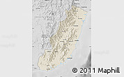 Shaded Relief Map of Taolagnaro (F-Dauphin), desaturated