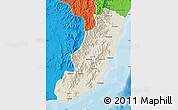 Shaded Relief Map of Taolagnaro (F-Dauphin), political outside