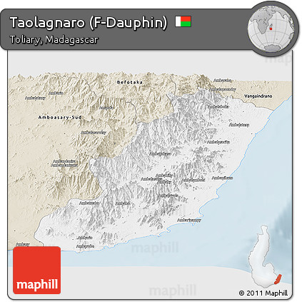 Classic Style Panoramic Map of Taolagnaro (F-Dauphin)