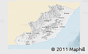 Classic Style Panoramic Map of Taolagnaro (F-Dauphin), single color outside