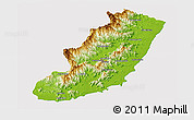 Physical Panoramic Map of Taolagnaro (F-Dauphin), cropped outside