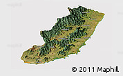 Satellite Panoramic Map of Taolagnaro (F-Dauphin), cropped outside