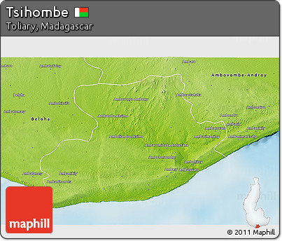 Physical 3D Map of Tsihombe