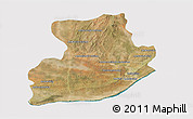 Satellite 3D Map of Tsihombe, cropped outside