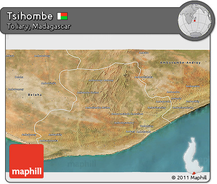 Satellite 3D Map of Tsihombe