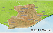 Satellite 3D Map of Tsihombe, physical outside