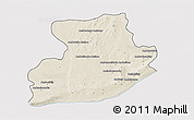 Shaded Relief 3D Map of Tsihombe, cropped outside