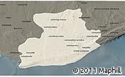 Shaded Relief 3D Map of Tsihombe, darken