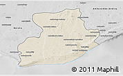 Shaded Relief 3D Map of Tsihombe, desaturated