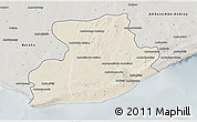 Shaded Relief 3D Map of Tsihombe, semi-desaturated
