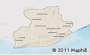 Shaded Relief 3D Map of Tsihombe, single color outside