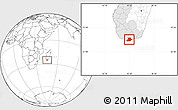 Blank Location Map of Tsihombe, highlighted parent region