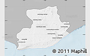 Gray Map of Tsihombe, single color outside