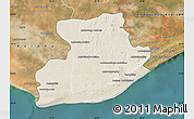 Shaded Relief Map of Tsihombe, satellite outside