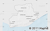 Silver Style Map of Tsihombe, single color outside