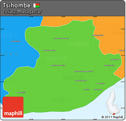 Political Simple Map of Tsihombe