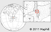 Blank Location Map of Kachindamoto, highlighted parent region