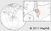 Blank Location Map of Kachindamoto