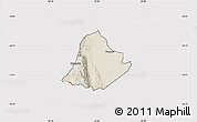 Shaded Relief Map of Kachindamoto, cropped outside