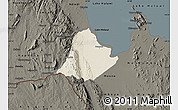 Shaded Relief Map of Kachindamoto, darken