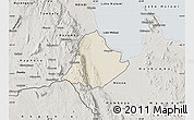Shaded Relief Map of Kachindamoto, semi-desaturated