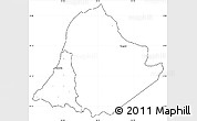 Blank Simple Map of Kachindamoto, cropped outside