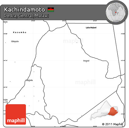 Blank Simple Map of Kachindamoto