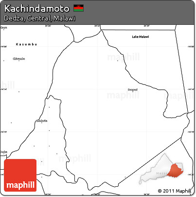 Blank Simple Map of Kachindamoto