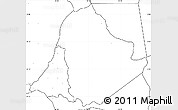 Blank Simple Map of Kachindamoto, no labels
