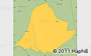Savanna Style Simple Map of Kachindamoto