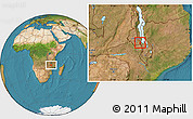Satellite Location Map of Kasumbu