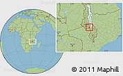 Savanna Style Location Map of Kasumbu